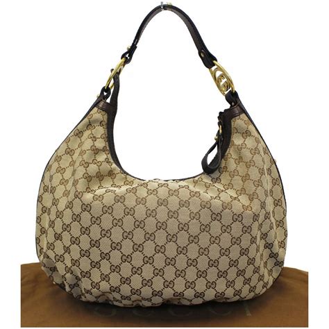 gucci double g brown hubo|gucci hobo bag.